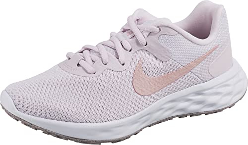 NIKE Revolution 6, Zapatillas de Gimnasia Mujer, Light Violet Champagne White, 36.5 EU