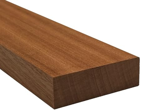Sapele Guitar Neck Blanks – 30 x 4 x 1-1/4 Hardwood for Luthier Guitar Building, DIY Guitar Necks & Woodworking by Exotic Wood Zone