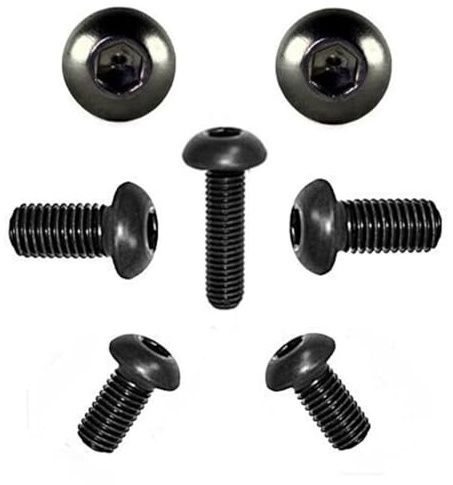Linsenkopfschrauben ISO 7380 Edelstahl A2 SCHWARZ M3 M4 M5 M6 M8 M10 Schwarz Brüniert (5, 10 x 30)