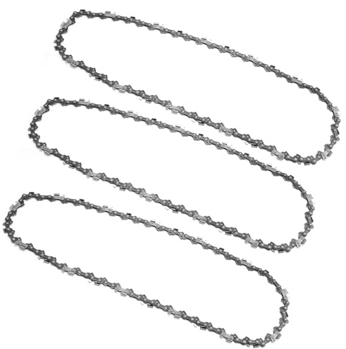 Ollanoos 57 Drive Links 3Pcs Chainsaw Chains 16 Inch 40cm Bar, 3/8 LP Pitch .050 Gauge Chain, Replacement for Dolmar Mac Replacement for Einhell,Titan, Ryobi, Hawksmoor