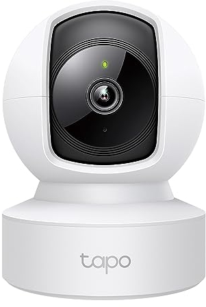 Tapo C202 Caméra de Surveillance WiFi 360° HD 1080p, Suivi de Mouvement, Vision Nocturne, Audio bidirectionnel, Compatible avec Alexa et Google Assistant