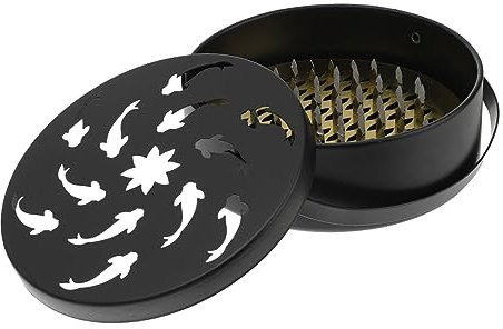 MUSISALY 1pièce Boîte Anti-brûlure avec Couvercle Support De Spirale pour Moustiques Design Creux Portable Et Sécurisé pour Usage Domestique Et Bureau