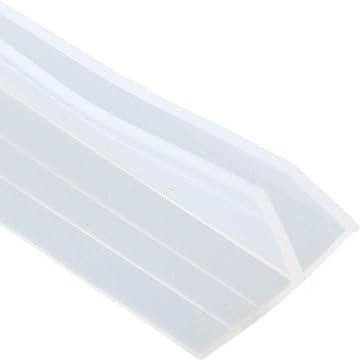 EAXAY Bande d'étanchéité, Ruban d'étanchéité, Joint de Porte de Douche en Caoutchouc Transparent en Forme de F for Douche, Portes coulissantes, Portes en Verre et Bas de Porte (20 m)(13mmx10mmx10mm)