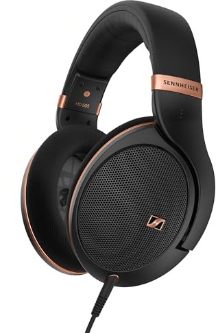 Sennheiser HD 505 Wired Headphones - Over-Ear Headphones Sound and Bass, Enhanced Headband Comfort for Music, Work or Gaming - 1.8m Cable, Drawstring Bag - Copper Edition