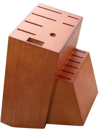 Ceppo portacoltelli in legno con 20 slot Ceppo portacoltelli universale senza coltelli Mantieni i coltelli puliti e affilati Conservazione dei coltelli da cucina for il bancone della cucina Portacolte