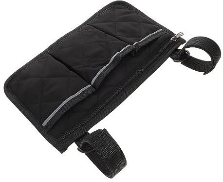 FRCOLOR Rollstuhltasche Seitlich für Rollstühle Organizer für Armlehnen Hochwertiges Zubehör mit Reflektorstreifen für Erwachsene