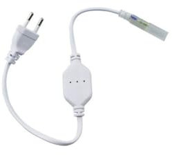 Brightium Cavo di alimentazione remoto per striscia LED ad alta tensione, con connettori standardizzati e lunghezza regolabile, ideale per l'illuminazione in grandi spazi.