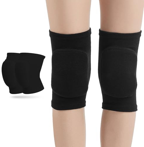Knee Pads for Kids Aged 7-12 Years - Soft Protective Knee Sleeves with Thick Sponge Padding for Dance, Wrestling, Volleyball, Modern & Urban Dance Sports