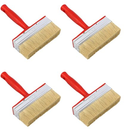 Pinceaux de teinture portables robustes pour vernis, solvants, peintures à l'huile de bois, application de poignée ergonomique, outil de peinture murale antirouille