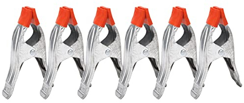 Morsetto morsetto mini fisso forte a forma di forma 6pc set per fotografia in legno 6 pollici in ferro zincato in argento rosso