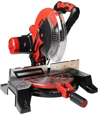 Sierra ingletadora de aluminio 1800 W, sierra circular 10 pulgadas y 45 grados, corte madera alta precisión(Aluminum Saw Blade)