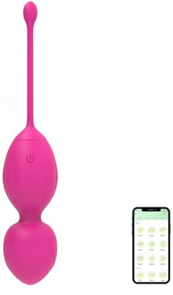 doyouerotic - Palline Vaginali Vibranti Kegel Ovetto Vibrante Controllo App Smart con 9 Vibrazioni Stimolazione Vibratore Punto G Clitoride Impermeabile Silenzioso Ricaricabile USB Sex Toy Coppia