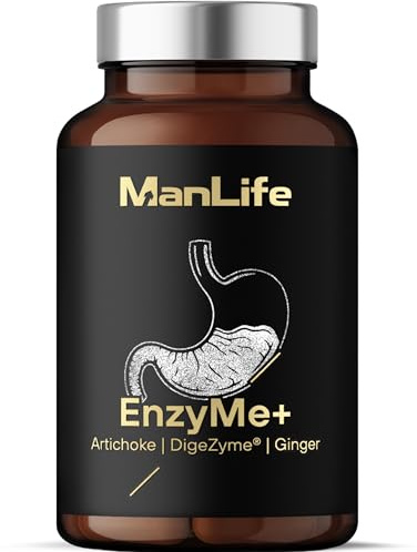 Complexe d’enzymes digestives avec DigeZyme®, artichaut et gingembre - 90 gélules véganes - ManLife