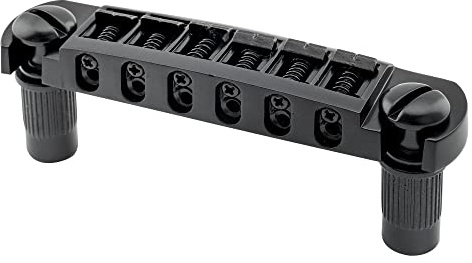 Musiclily Pro BW001 52,5mm Pigtail Tune-O-Matic Wraparound Steg Schwarz | für Epi LP SG Style E-Gitarre