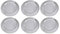 Kosma Set of 6 Premium Charger Plates | Stainless Steel High Polished Charger Plate | Decorative Under-Plates (Hammered): Size – 33 cm