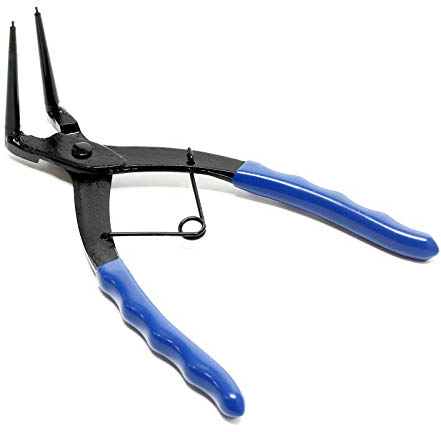 XPOtool Pince à circlips intérieurs Angle 90° Pointe longue Acier au carbone Poignée antidérapante