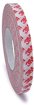 gws 3M GPT-020F Doppelseitiges Klebeband mit Polyester-Träger; Länge: 50m Breite: mm; Temperaturbeständig; Soforthaftend; Multifunktional (50 m : 15 mm)