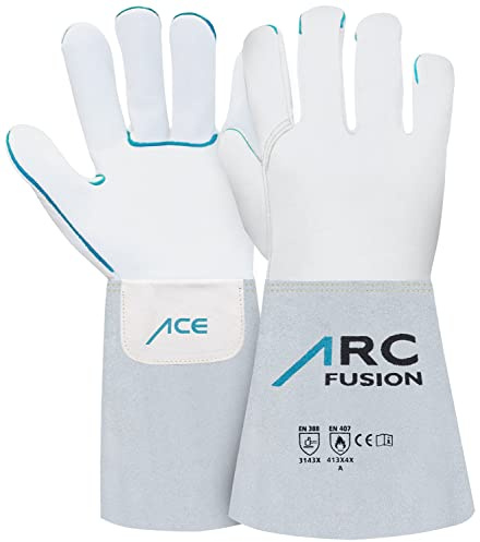 ACE ARC Fusion Arbetshandskar - Handskar för svetsare - EN 388/407/12477-12/3XL (Förpackning med 1)