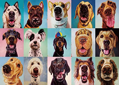 WESEN 1000 Piece Jigsaw Puzzle for Adults - Cool Dog Animal World Jigsaw - Brain Challenge Puzzle Toy Gift for Kids and Adults - 70x50cm