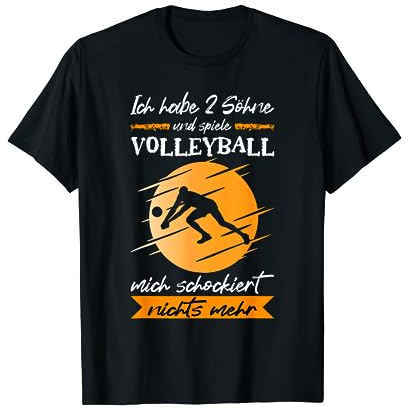 Ich Habe 2 Söhne Und Spiele Volleyball Beach Volleyball T-Shirt