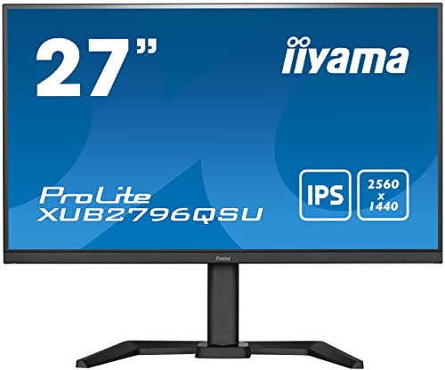 iiyama XUB2796QSU-B5-27 pollici, IPS, 2560 x 1440 75Hz, 1H1DP, HAS
