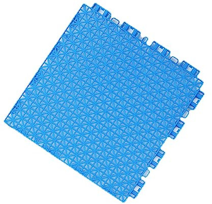 XLIHAWY Ineinandergreifende Bodenmatte, rutschfeste Verfugung wasserdichte Drainage-Fliesen, Modularer Außenbereich Terrassenfliese Für Badezimmer (Farbe : Blau, Größe : 25X25CM/4PCS)