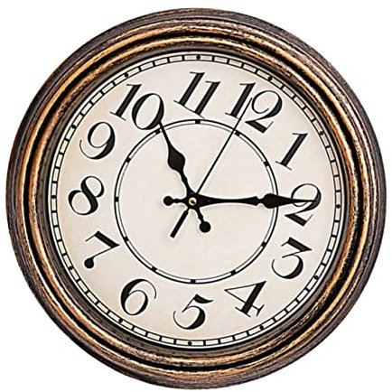 MAGICLULU Quarz Wanduhr Retro Stil Uhr Wanduhr Aus Hochwertigem Dekorative Für Schlafzimmer Und Wohnzimmer Anhänger