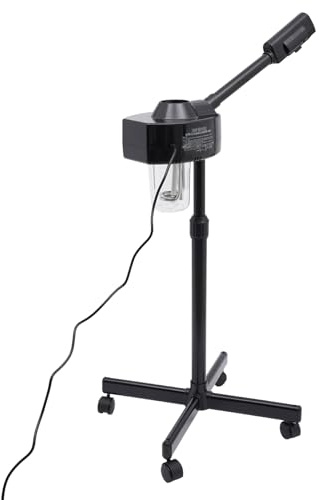 vinnyooc 750 W professioneller Gesichtsdampf, Dampfsauna, Gesichtsdampf, 360 °, rotierende Düse, Tiefenpflege, Ozon-Funktion, Gesichtszerstäuber