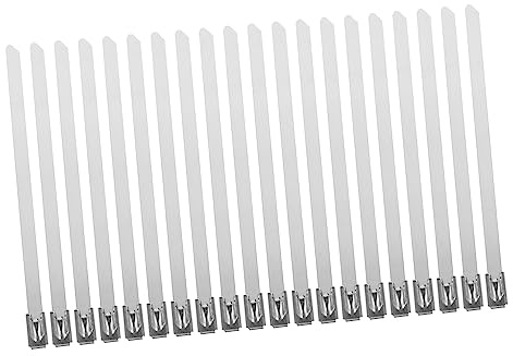 HOMSFOU 100stücke Edelstahlkabelbinder Selbstverriegelnd Aus Rostfreiem Stahl Hohe Zugfestigkeit Korrosionsbeständig Uv-beständig Für Autoteile Heimreparaturen Computerreparaturen