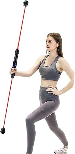 Palo oscilante para Ejercicios con conteo, Barra Flexible de Alta frecuencia para Entrenamiento por vibración, Entrenamiento de fortalecimiento Muscular, Equipo de Gimnasio para Ejercicios e