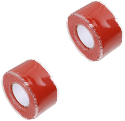 BUGUUYO 2stücke Selbstklebendes Reparaturband Wasserdichtes Dichtband Für Rohr Und Wasserleckagen Rotes Klebeband Für Zuverlässige Abdichtung Und Einfache Anwendung