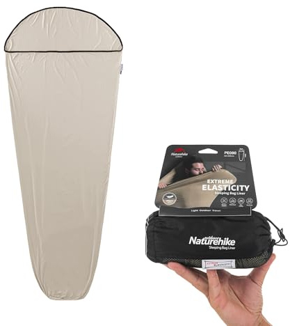 Naturehike Saco de Dormir de Cabina, Forro de Saco de Dormir de Paquete Pequeño, Muy Elástico, Liviano, Ideal para Mochileros, Cabañas, Campamentos y Hoteles