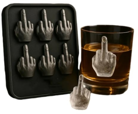 Generisch Lustige Mittelfinger-EIS-Form, verdammte EIS-Form, Wiederverwendbare Silikon-EIS-Form Bpa kostenlose lustige EIS-Form für die Herstellung von Whisky-Cocktail-Getränken