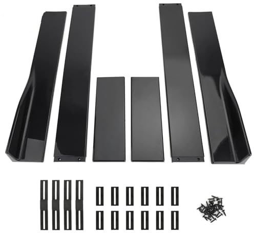 Seitenschweller Schweller Für Kia K5 2020-2025 86,6'' Seitenschweller Splitter Spoiler Lippe Rocker Panel Extensions Body Kit Auto Stoßstangen Schwarz Seite Rock
