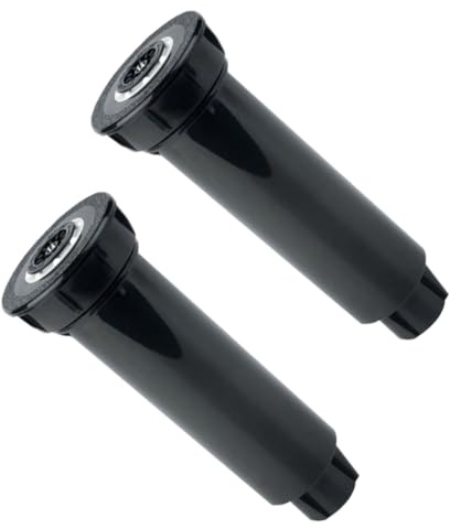 AKOOSY Aspersores Retráctiles de Césped Abs para Riego Automático en Jardín, 4 Cm, Paquete de 2, Aspersores Enterrados Filtro Antiobstrucción para Césped y Áreas Verdes