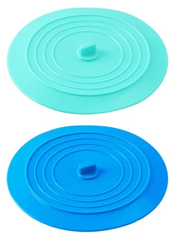 2PCS Silicone Tub Stopper, 6 Inches Universal Sink Plug, Drain Plug, Bath Stoppers, Silicone Drain Stopper Cover for Sink, Basin, and Tub, Non-slip, Leak-Proof and Easy-Clean
