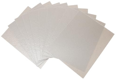 Lámina de Mica para Microondas 12 Piezas Color Caqui | Repuesto para Horno, Aislamiento Térmico y Resistencia a Alta Temperatura, Pieza para Reparación