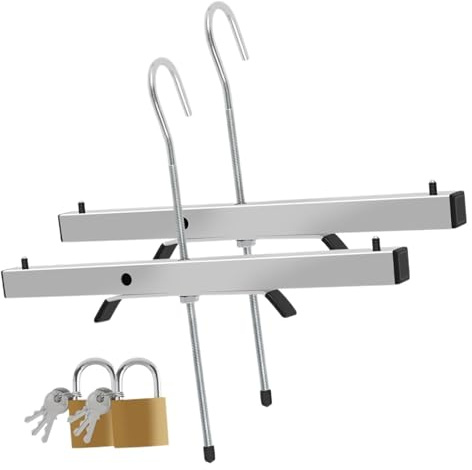 Ladder Clamps Steel Ladder Roof Rack Locks Clamps Easy to Install Flexible to Use for Car