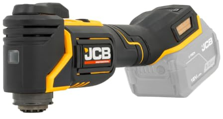 JCB Pro 18V Brushless Multi Tool, 9-Speed Oscillating Multi-Tool with Tool-Free Blade Change, LED Light, Universal Blade Fitment (Bare Tool)