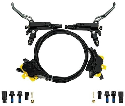 IV4R 4 kolvskiva hydraulisk broms MTB AM DH Cykelbroms 82cm 145cm CNC För Mountain XC klättercykel(NO rotor black)
