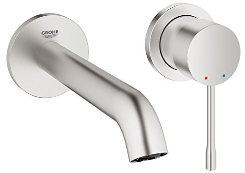Grohe Essence - Grifo de lavabo empotrado color Supersteel S Ref. 19408DC1