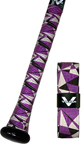 Vulcan 1.00mm / 1.75mm Grip | Baseball/Softball | Multiple Colors, Impugnature per Pipistrelli da 0,50 Unisex, Viola Notte, 0.50mm | Thinnest | Wood Bat