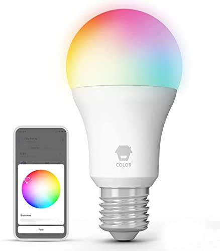 Chuango A609C Lampadina Smart E27 Wifi - Lampadina Intelligente Colorata per Risparmio Energetico - Regolabile da Smartphone e Compatibile con Alexa, Google Home, Siri - Potenza 10W