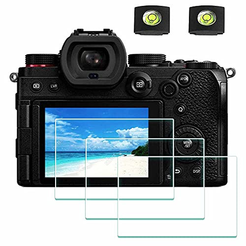 ULBTER Displayschutzfolie Schutzfolie für Panasonic LUMIX S5 Kamera & Blitzschuh-Abdeckung 9H Härte LCD Gehärtetes Glas Kratzfest Anti-Fingerabdruck 3 Stück | Gehärtetes Glas & Blitzschuh-Abdeckung, 0,3 mm, 9H Härte, Anti-Kratzer & Fingerabdruck, blasenfrei