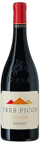 Vino Tinto Tres Picos de 75 cl - D.O. Campo de Borja - Bodegas Borsao (Pack de 1 botella)