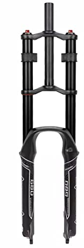 LHHL Mountainbike Federgabel 20 Zoll Double Shoulder Snow Front Fork for 4.0 Tire MTB Ölfeder Stoßdämpfergabel 120mm Travel MTB Fahrrad Federgabel 1-1/8