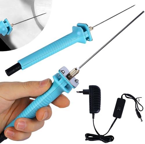 10cm Elektrischer Schaumstoffschneider Elektrische Heißdrahtschneidemaschine: Nizirioo Schaumschneider Elektrischer Schneidstift 100-240V 18W Wärmeschneiden Gravierstift für Schnittkanten EU-Stecker