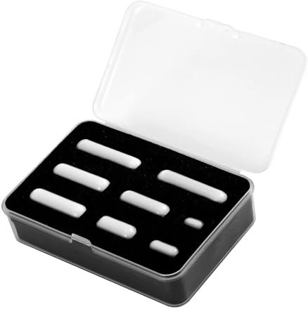 AYINLAB PTFE Magnetic Stirrer Mixer Stir Bar, White Color, Stir Rod Magnetic, Laboratory Bar, Stir Plate Bar, Stir Plate Magnet Stick (Mixed set)
