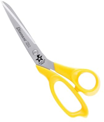 Gifaz Forbice Tagliatutto da sarta Diamant Perfect Tools in Acciaio Inossidabile e Manico Nylon GIALLO Lama in acciaio Inox