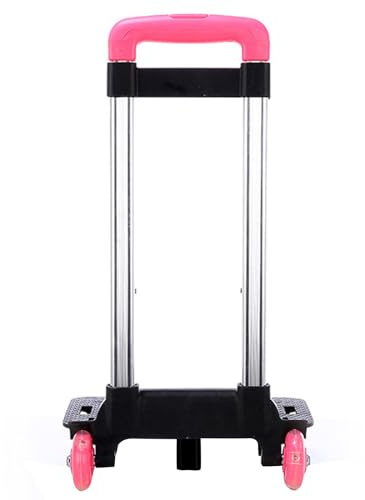 Myazs Carrello pieghevole in alluminio, compatto, a 2 ruote, colore argento, per borse scolastiche, borsa per animali domestici